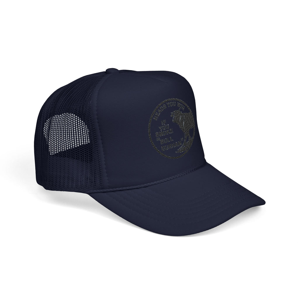 Copy of Durham Heart Flag - Trucker Hat — Embroidered Foam Mesh Cap