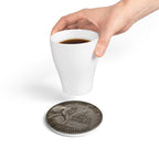 Copy of BCS18 - Ceramic Coaster - Vintage 'If You Don't Smoke Bull Durham' Tobacco Token Design