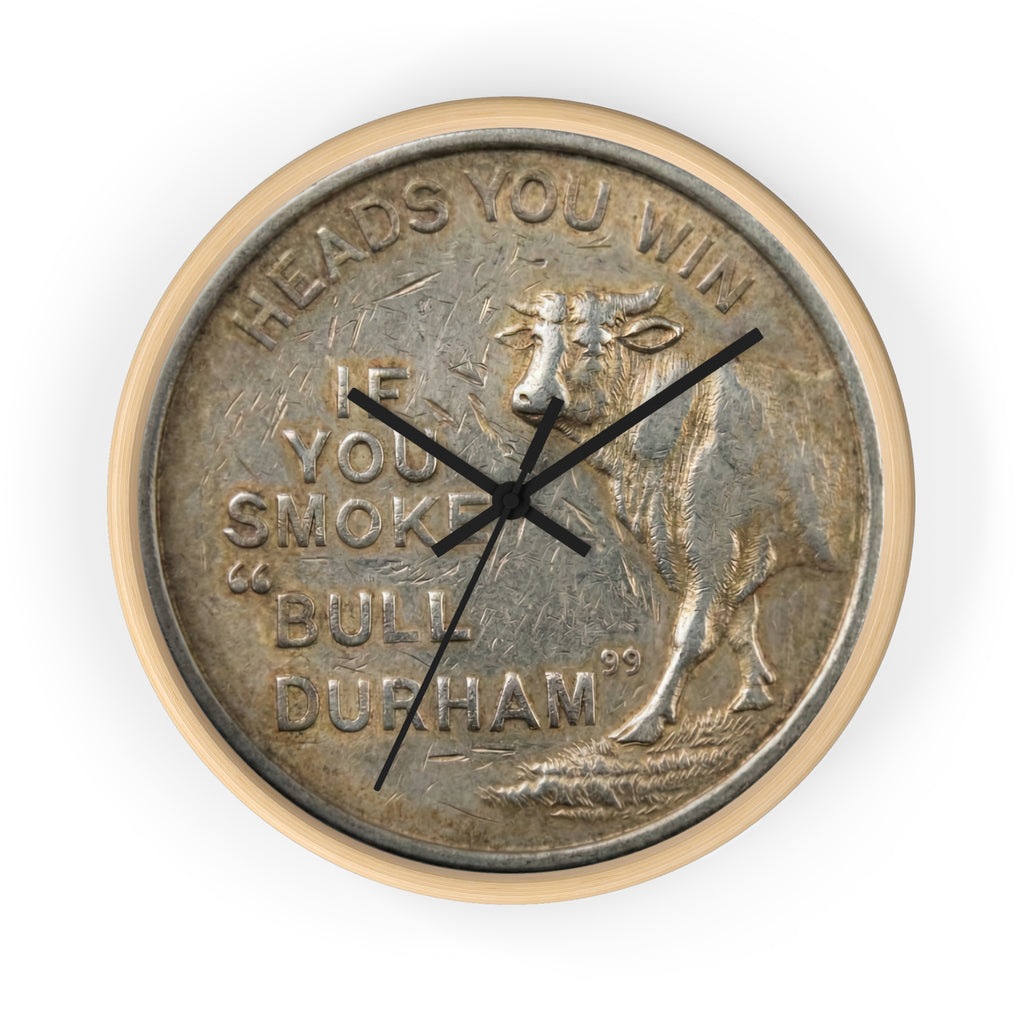 BCS20 - Bull City Tobacco Vintage Token Clock Lucky Strike "Heads"