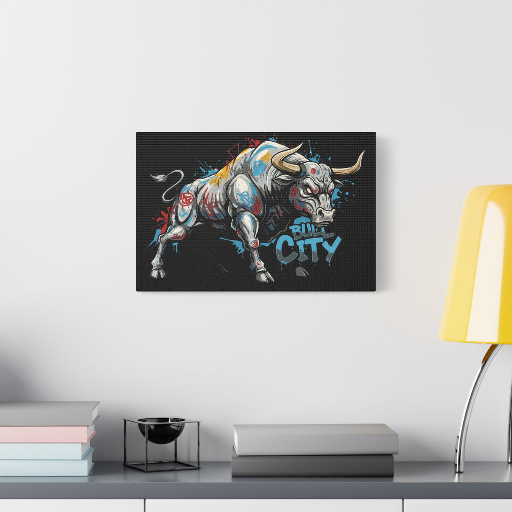 Bull City Vintage 1 - Matte Canvas Wall Art