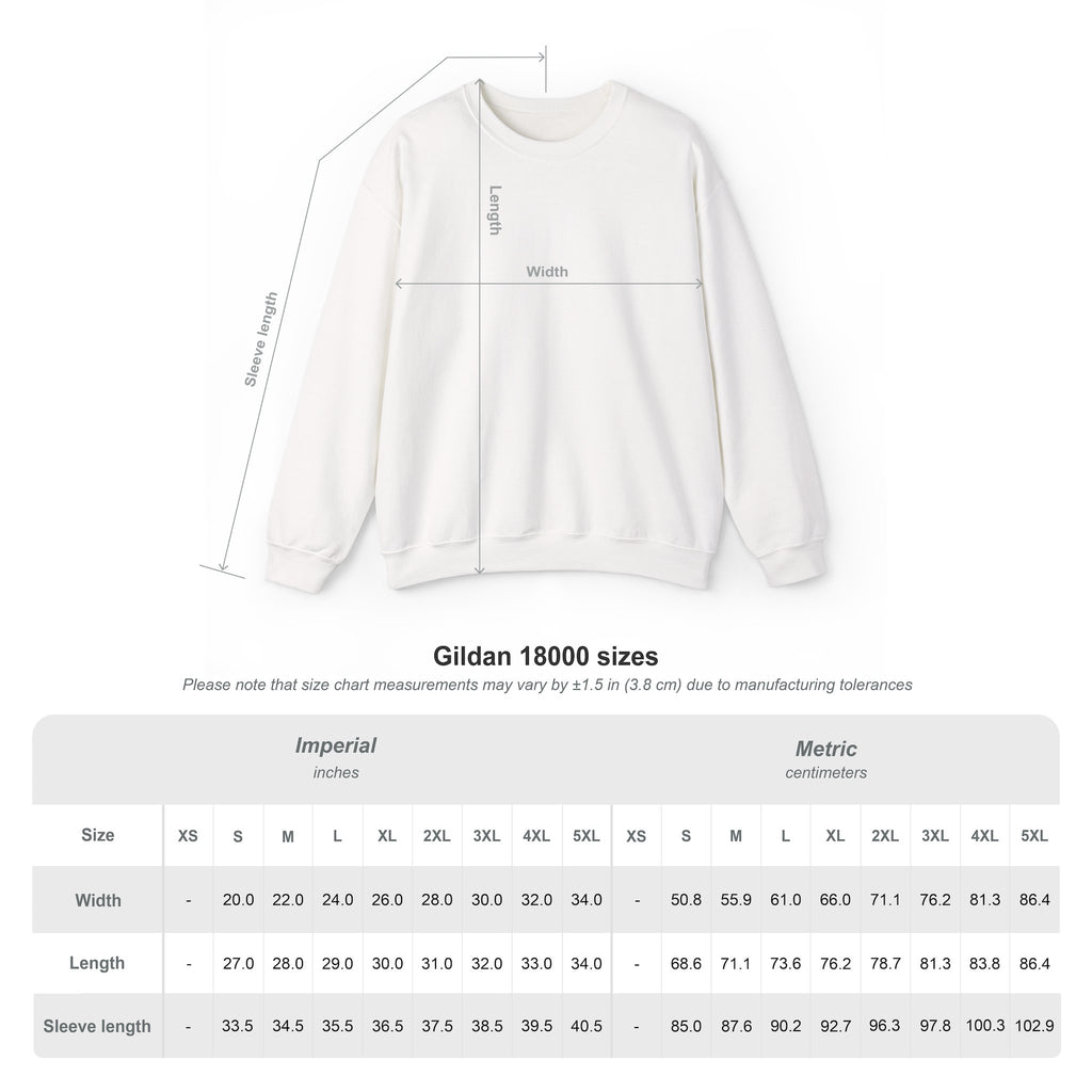 BCS10 - Crewneck Sweatshirt — Backside Print