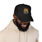 Copy of Durham Heart Flag - Trucker Hat — Embroidered Foam Mesh Cap