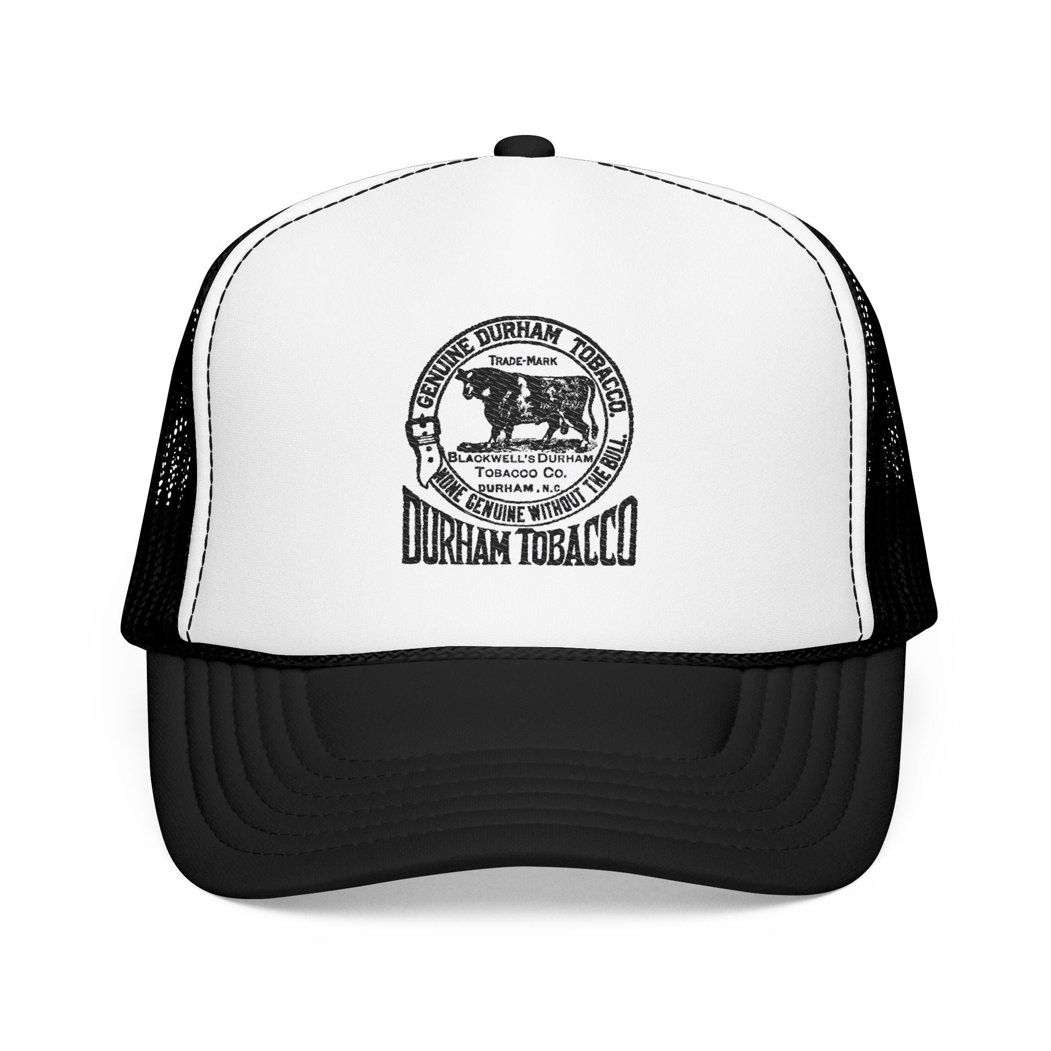 Copy of Copy of Durham Heart Flag - Trucker Hat — Embroidered Foam Mesh Cap