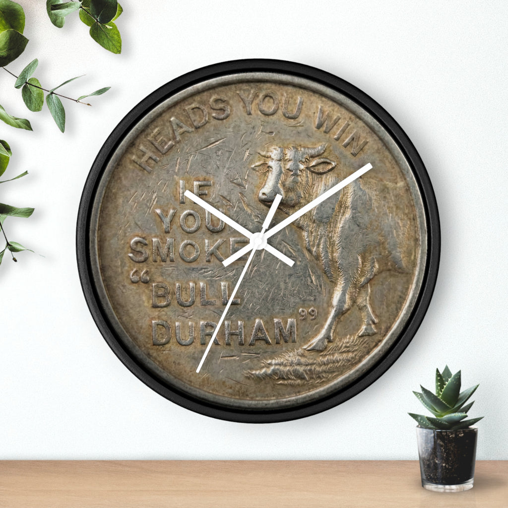 BCS20 - Bull City Tobacco Vintage Token Clock Lucky Strike "Heads"