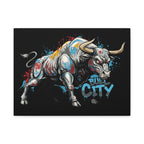 Bull City Vintage 1 - Matte Canvas Wall Art