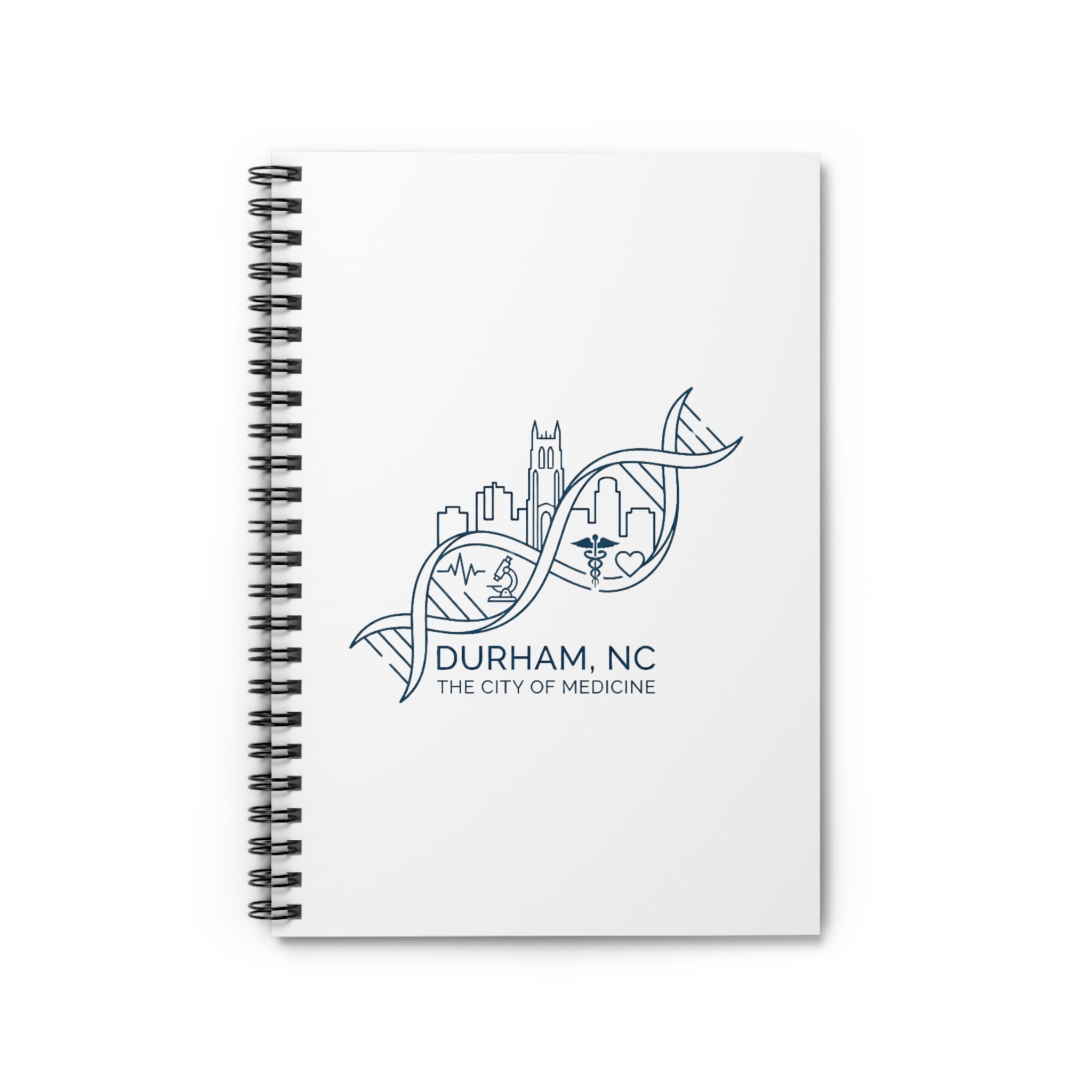 Durham NC 'City of Medicine' Spiral Notebook — Ruled Journal