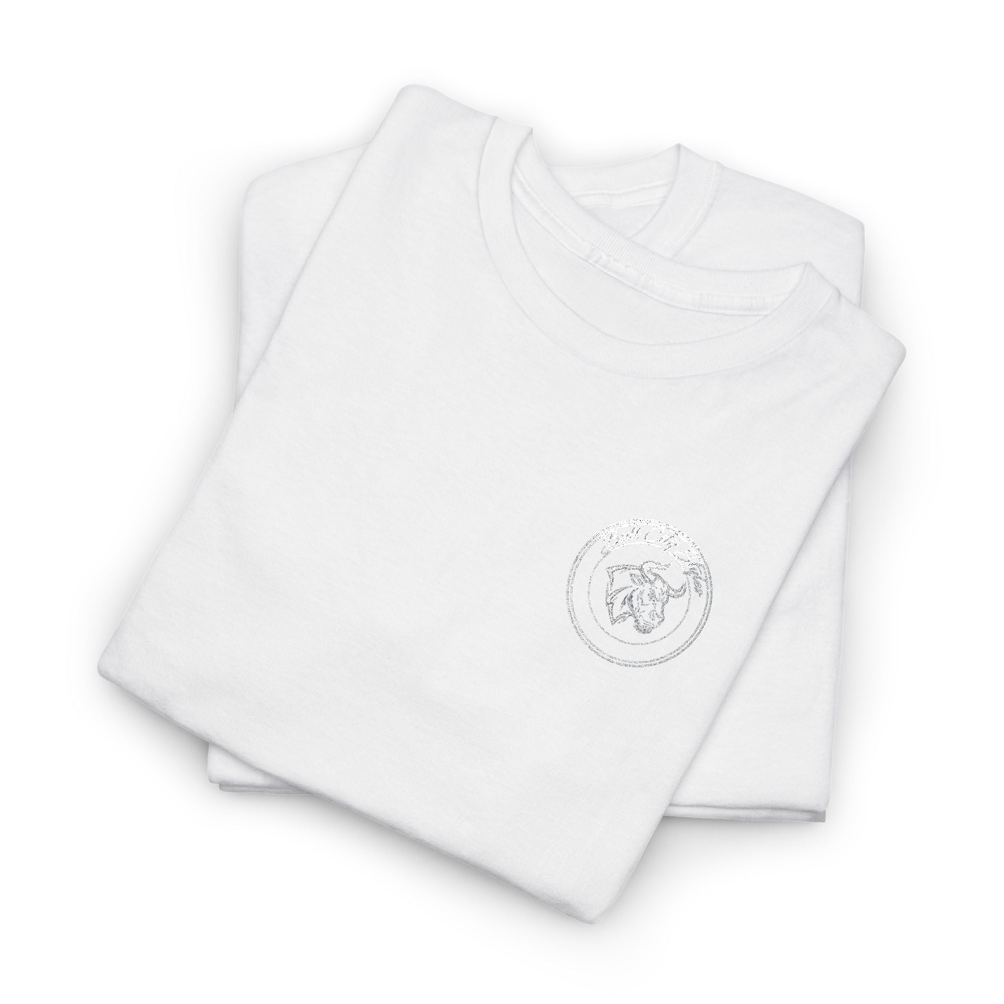 T-Shirt — Minimal Floral Crest Chest Graphic