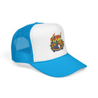 Copy of Durham Heart Flag - Trucker Hat — Embroidered Foam Mesh Cap