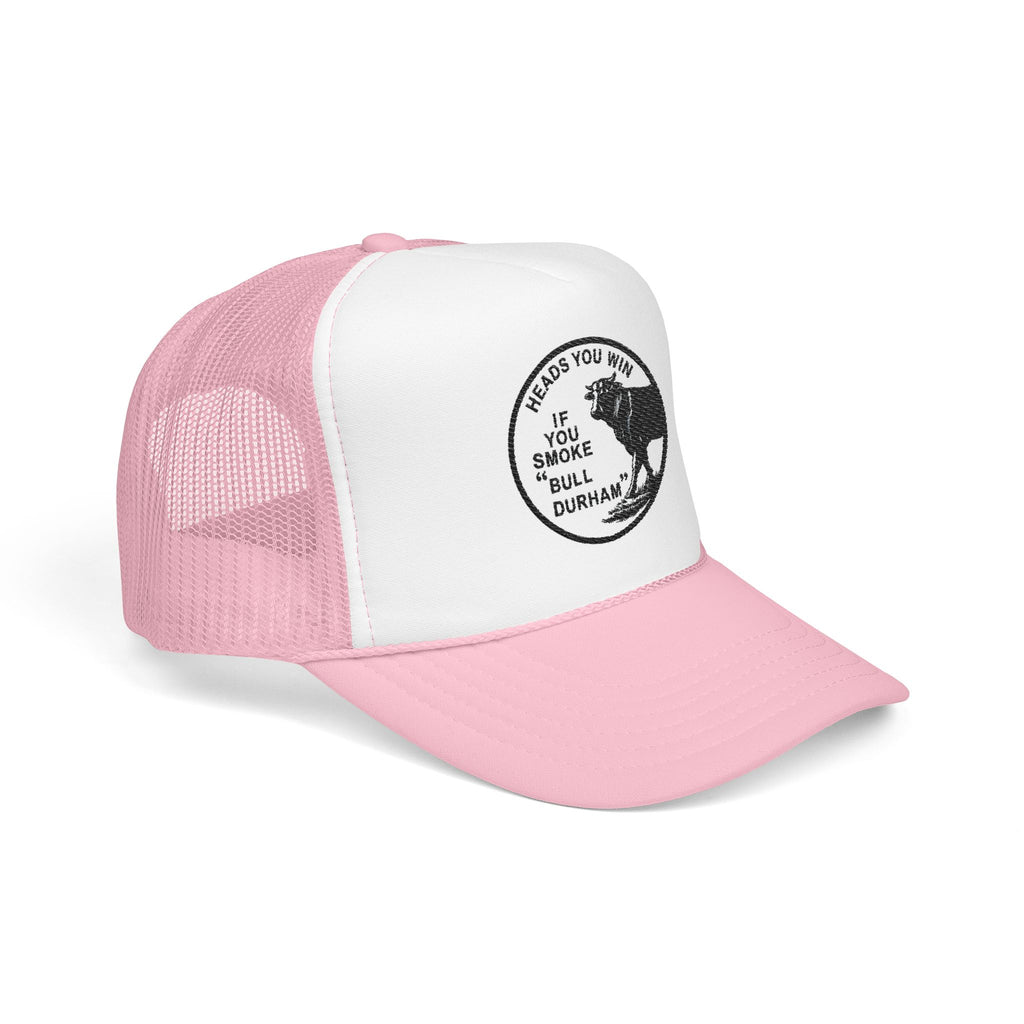 Copy of Durham Heart Flag - Trucker Hat — Embroidered Foam Mesh Cap