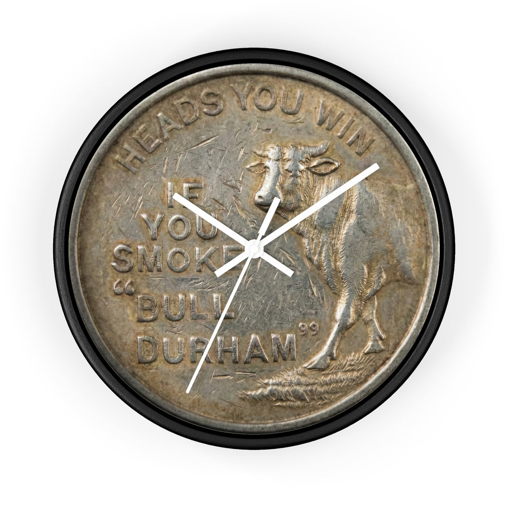 BCS20 - Bull City Tobacco Vintage Token Clock Lucky Strike "Heads"