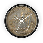 BCS20 - Bull City Tobacco Vintage Token Clock Lucky Strike "Heads"