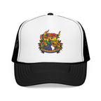 Copy of Durham Heart Flag - Trucker Hat — Embroidered Foam Mesh Cap