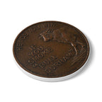 BCS17 - Ceramic Coaster - Vintage 'If You Smoke Bull Durham' Tobacco Token Design