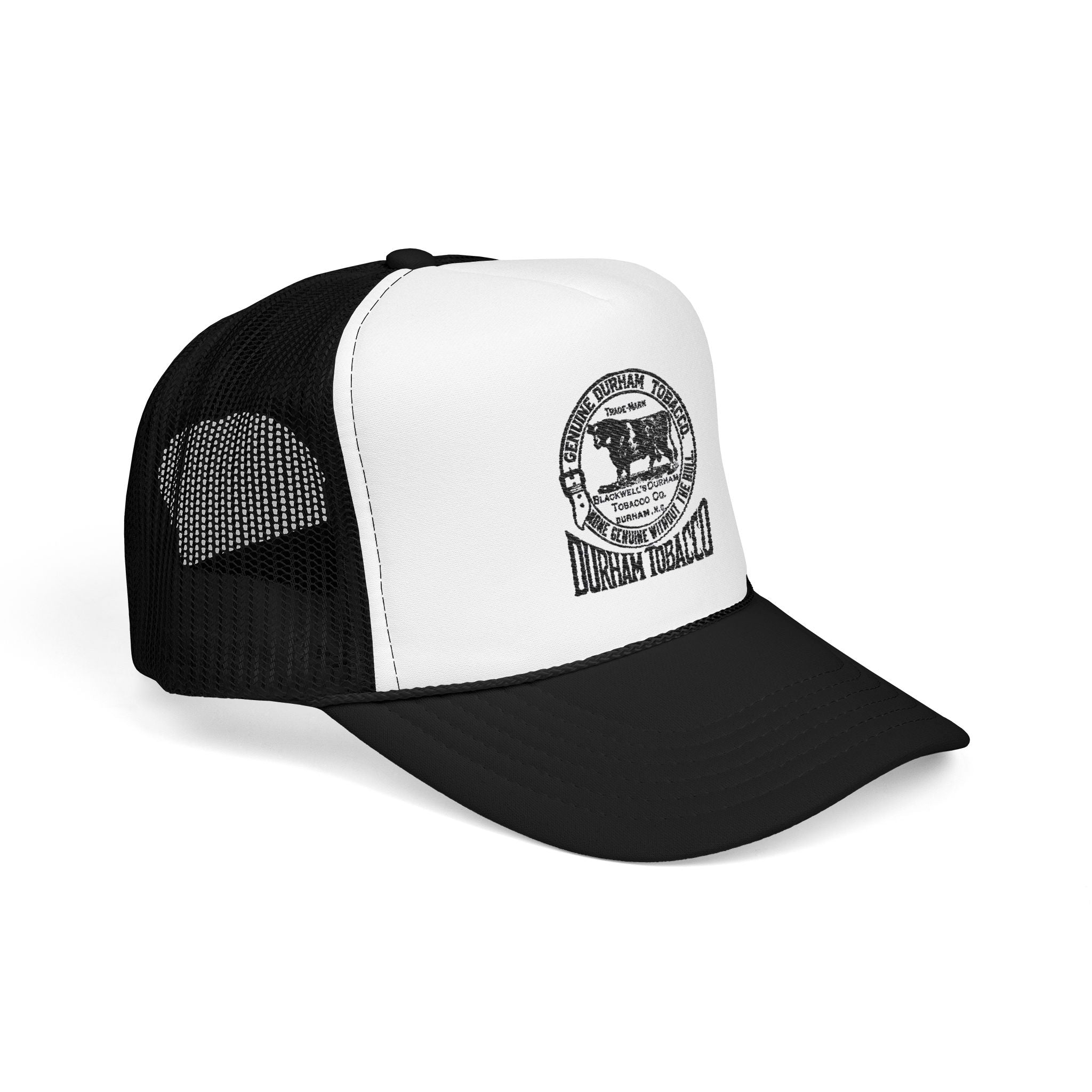 Copy of Copy of Durham Heart Flag - Trucker Hat — Embroidered Foam Mesh Cap