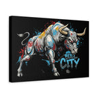 Bull City Vintage 1 - Matte Canvas Wall Art