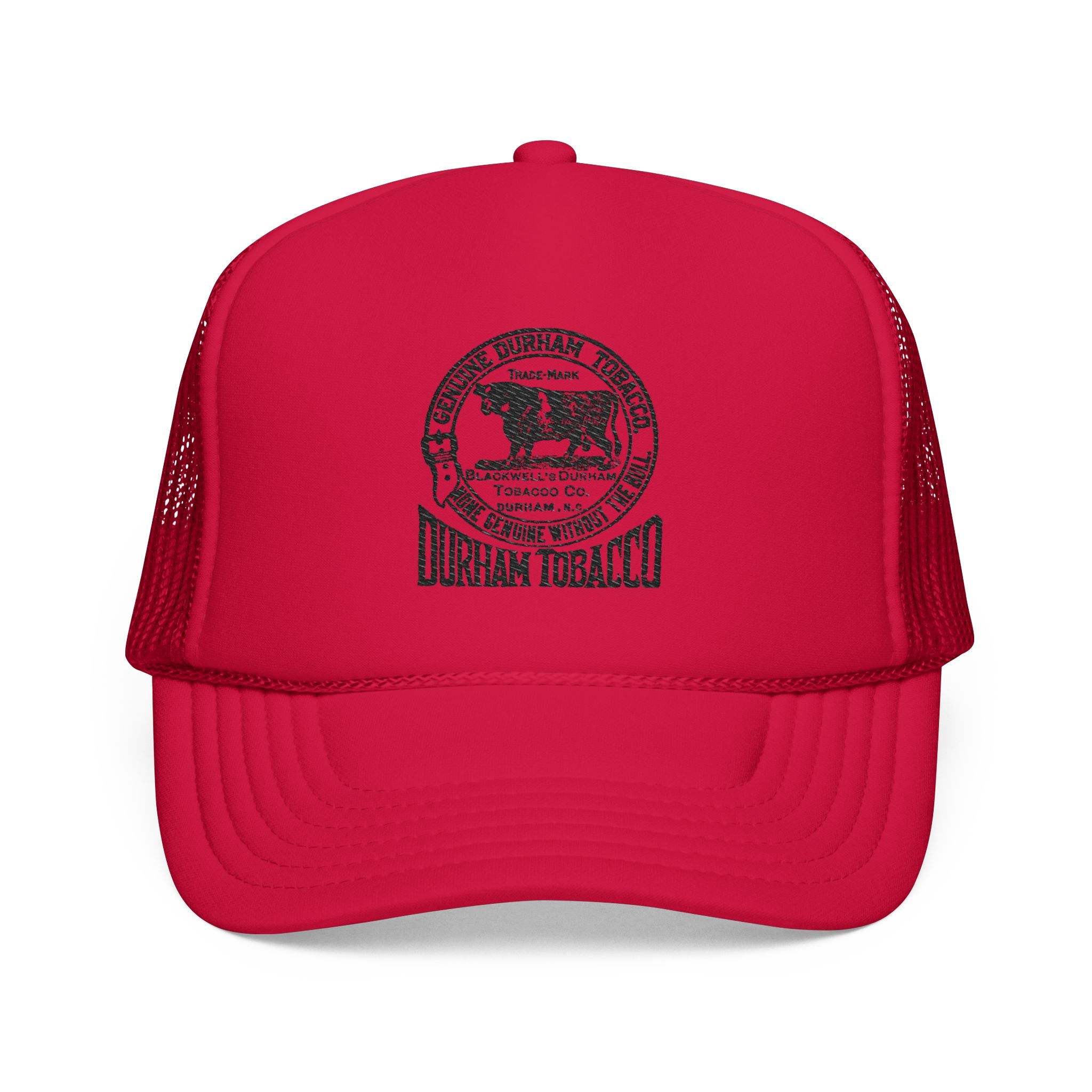 Copy of Copy of Durham Heart Flag - Trucker Hat — Embroidered Foam Mesh Cap