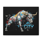 Bull City Vintage 1 - Matte Canvas Wall Art