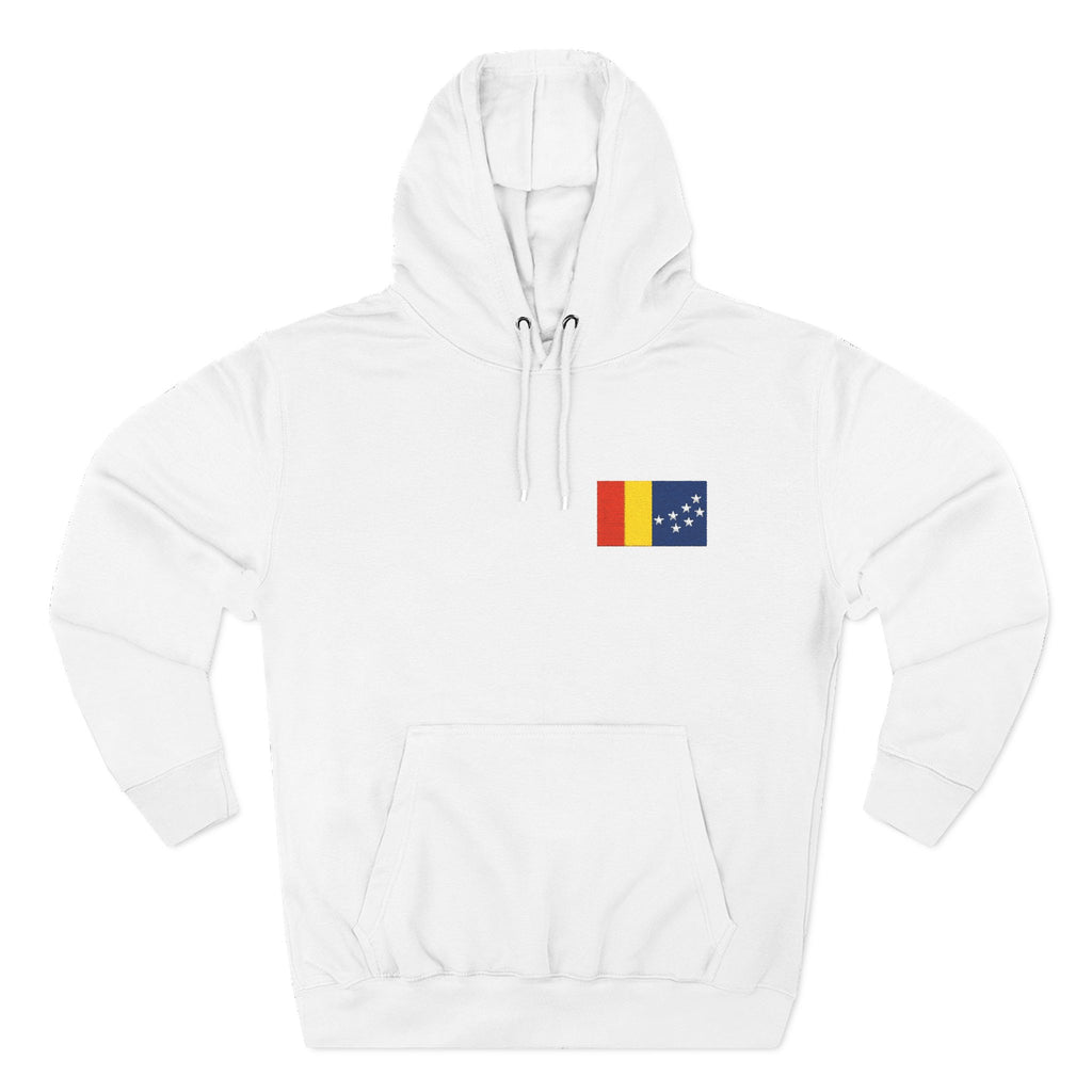 Embroidered City of Durham Flag - Cozy Hoodie