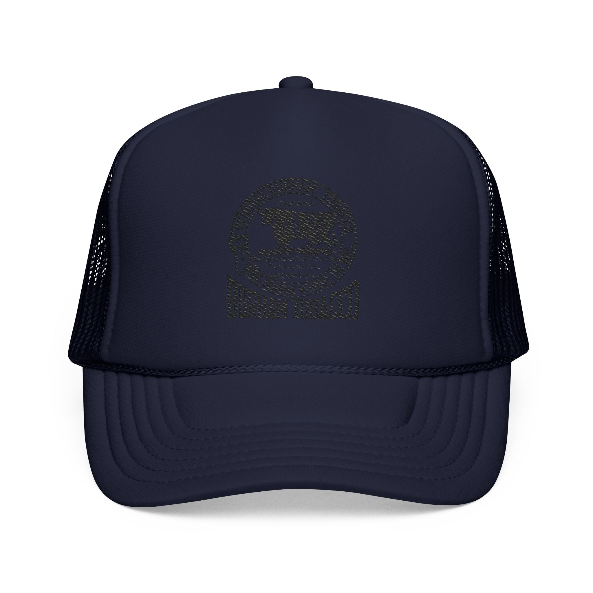Copy of Copy of Durham Heart Flag - Trucker Hat — Embroidered Foam Mesh Cap