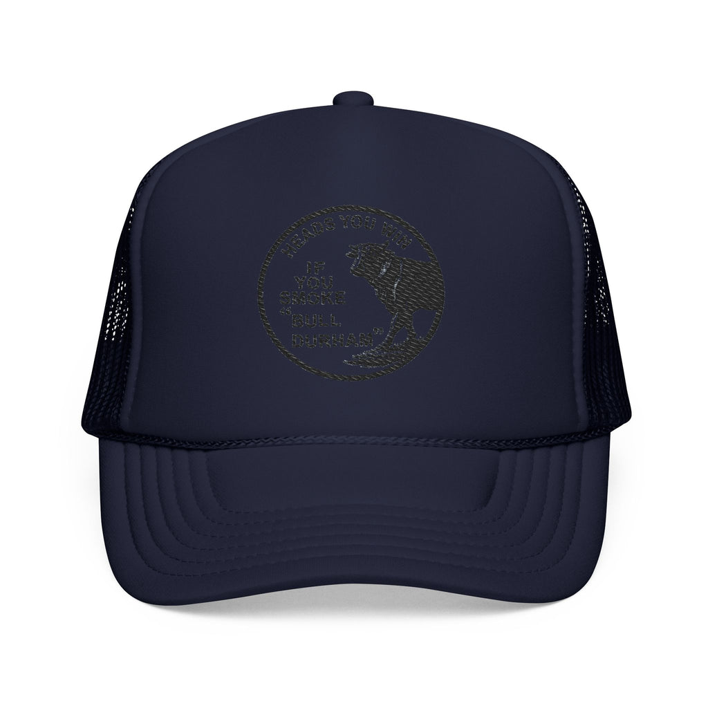 Copy of Durham Heart Flag - Trucker Hat — Embroidered Foam Mesh Cap