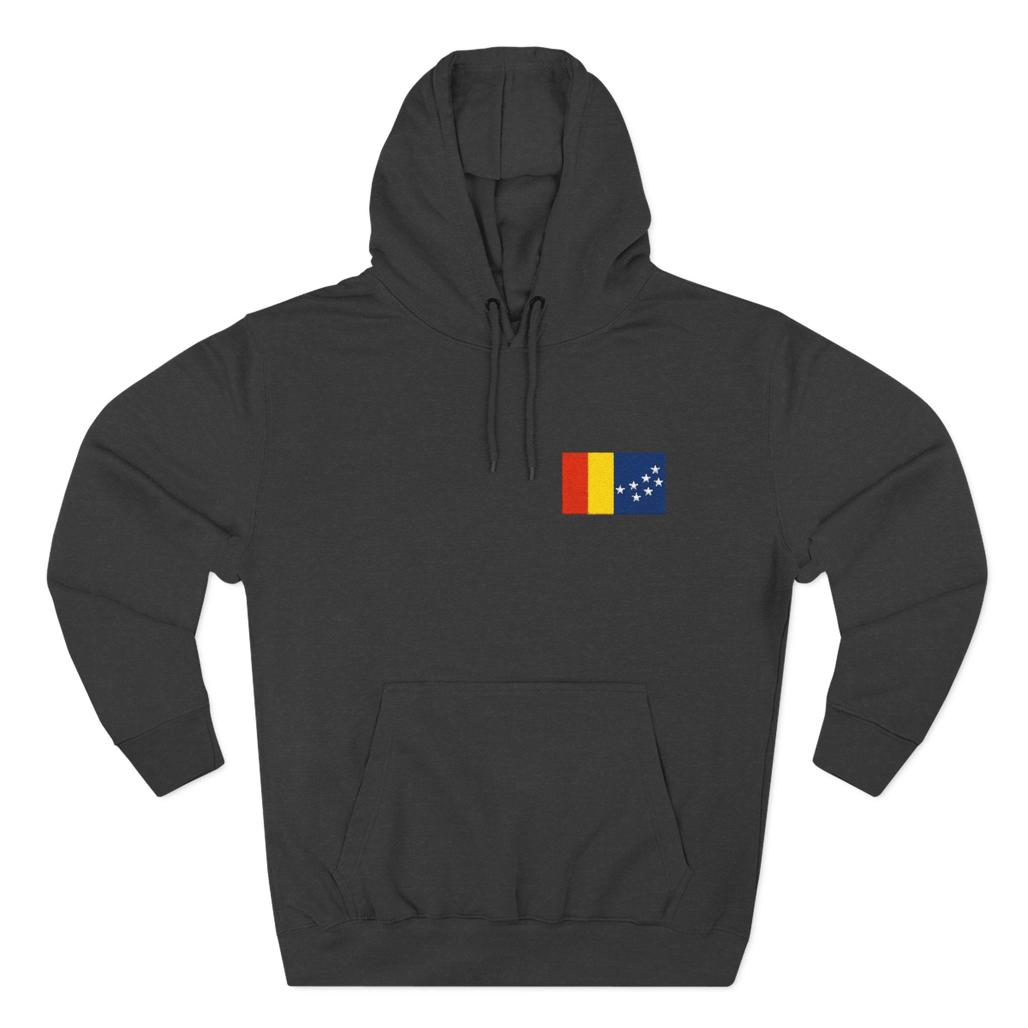 Embroidered City of Durham Flag - Cozy Hoodie