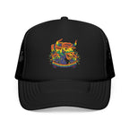 Copy of Durham Heart Flag - Trucker Hat — Embroidered Foam Mesh Cap