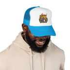 Copy of Durham Heart Flag - Trucker Hat — Embroidered Foam Mesh Cap