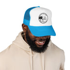 Copy of Durham Heart Flag - Trucker Hat — Embroidered Foam Mesh Cap
