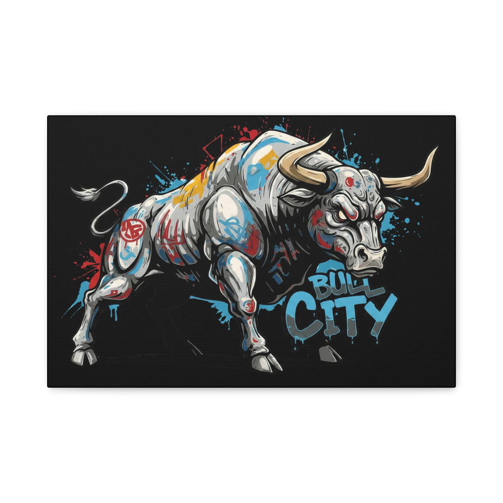 Bull City Vintage 1 - Matte Canvas Wall Art