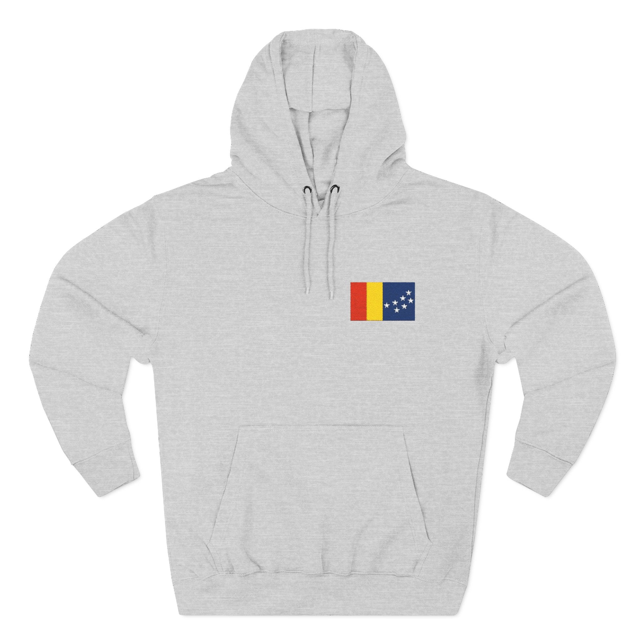 Embroidered City of Durham Flag - Cozy Hoodie