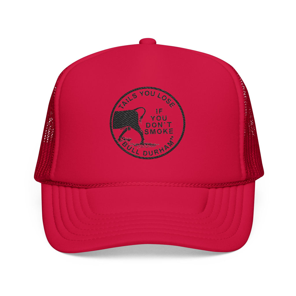 Copy of Durham Heart Flag - Trucker Hat — Embroidered Foam Mesh Cap