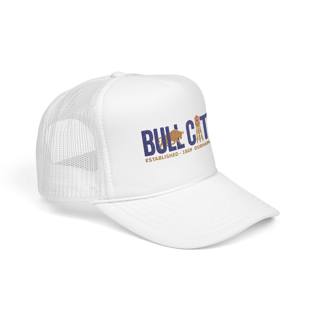 Copy of Copy of Copy of Copy of Durham Heart Flag - Trucker Hat — Embroidered Foam Mesh Cap