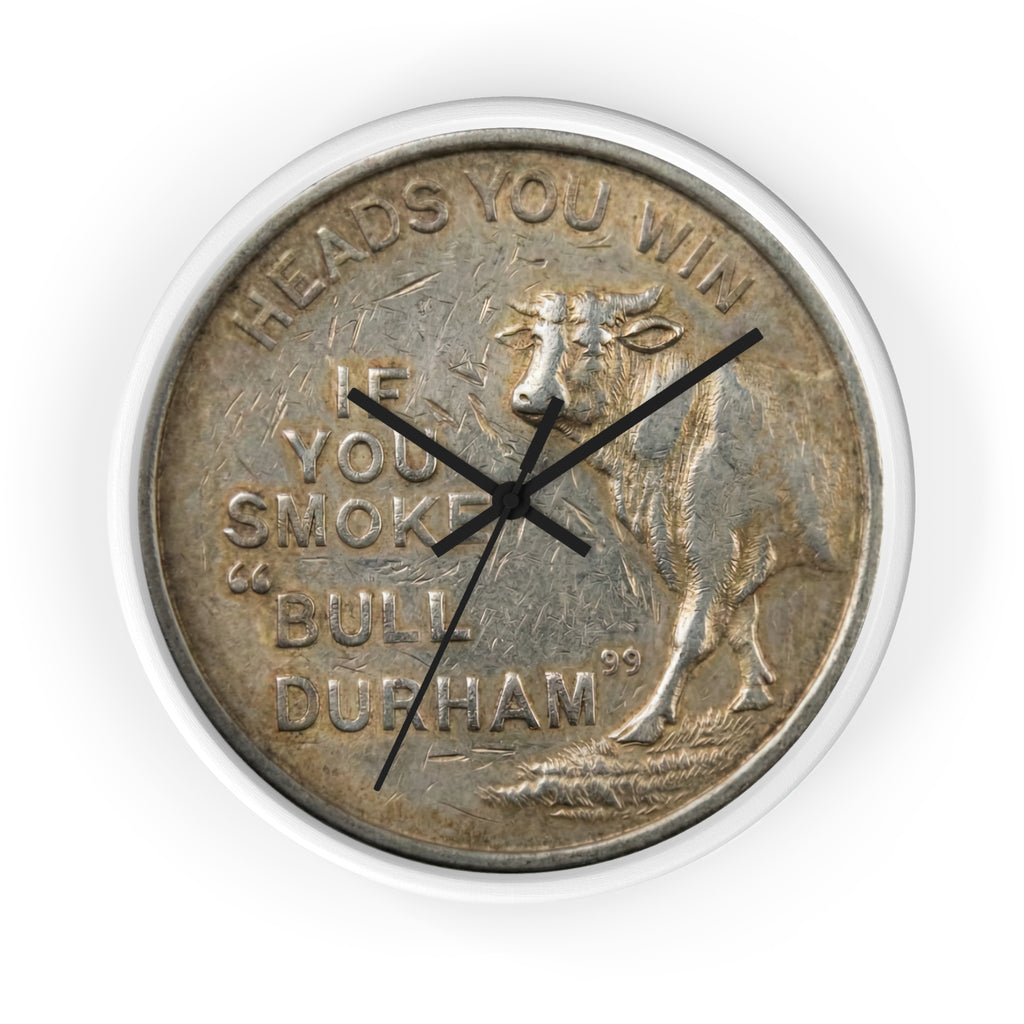 BCS20 - Bull City Tobacco Vintage Token Clock Lucky Strike "Heads"