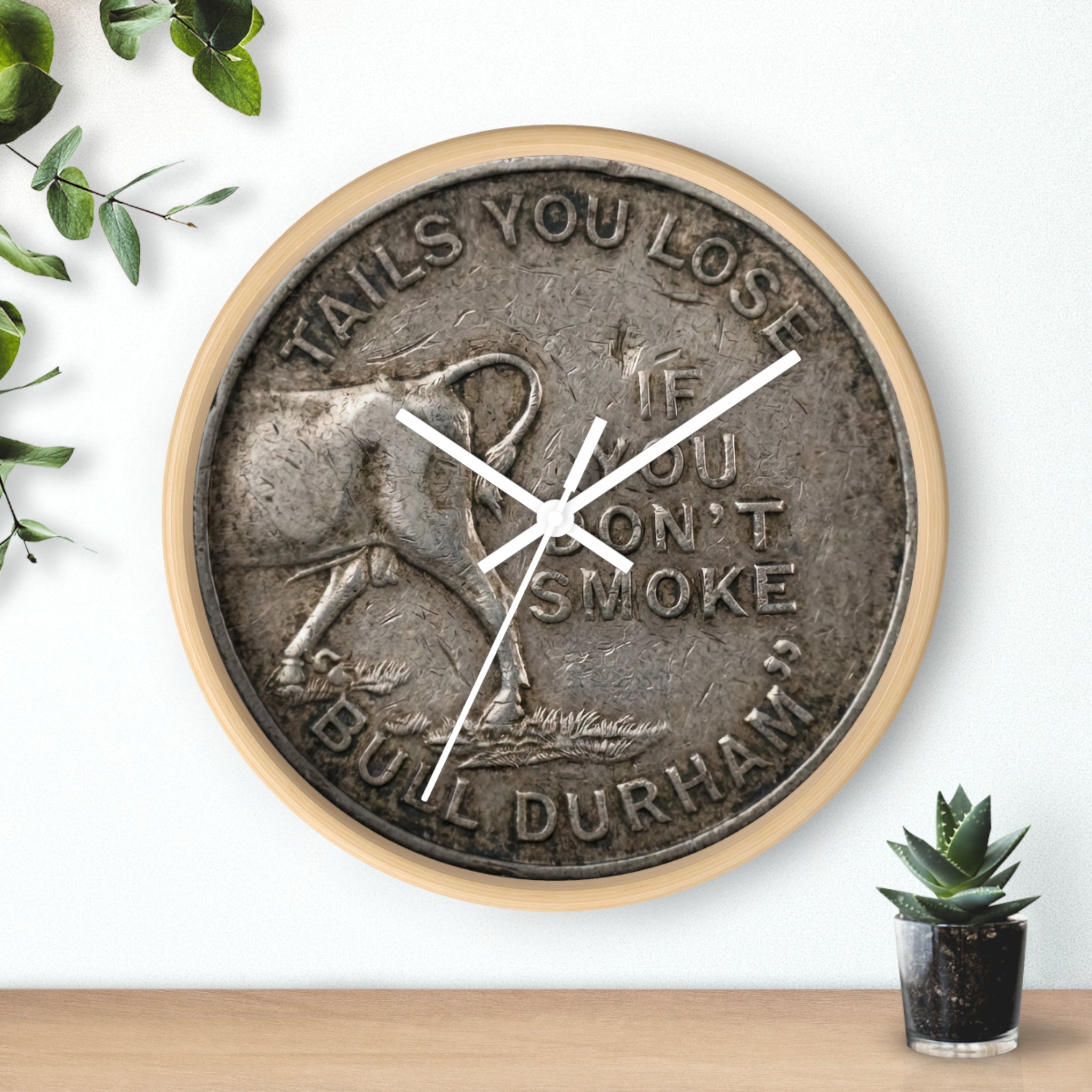 Copy of BCS20 - Bull City Tobacco Vintage Token Clock Lucky Strike "Tails"