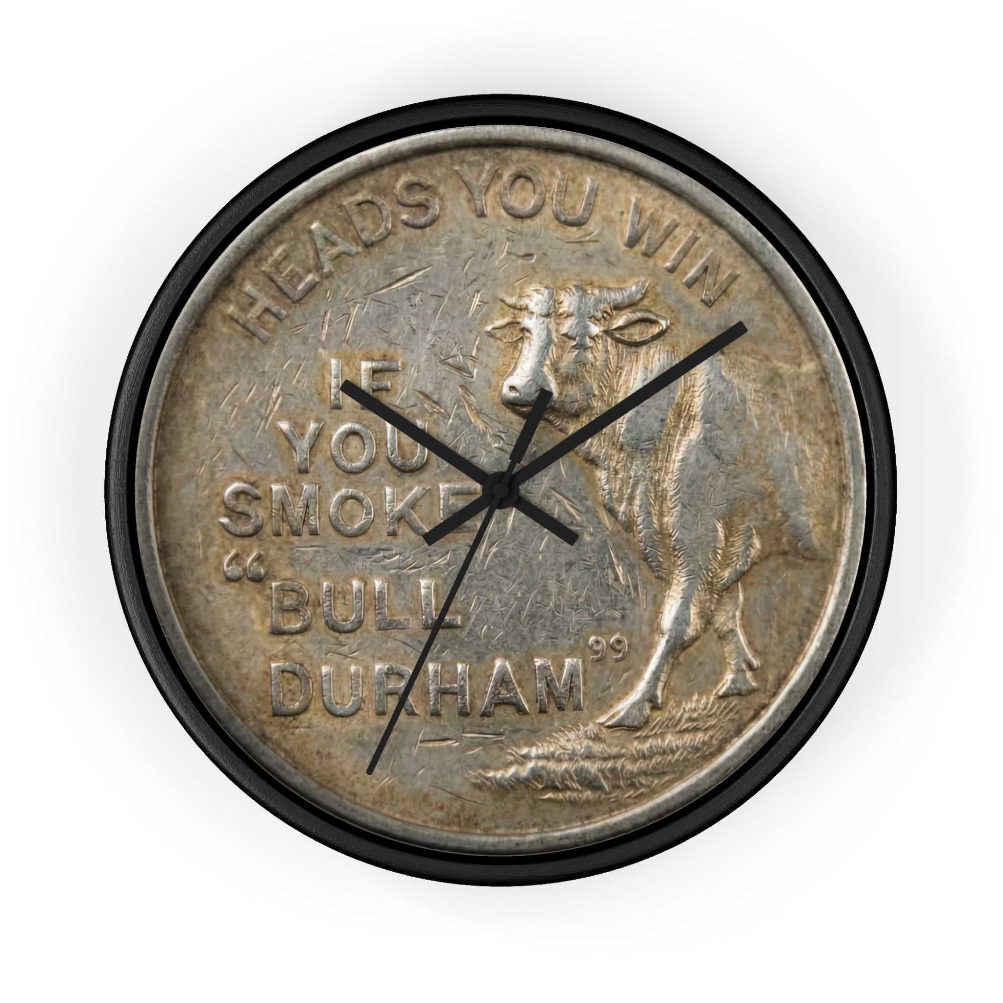 BCS20 - Bull City Tobacco Vintage Token Clock Lucky Strike "Heads"