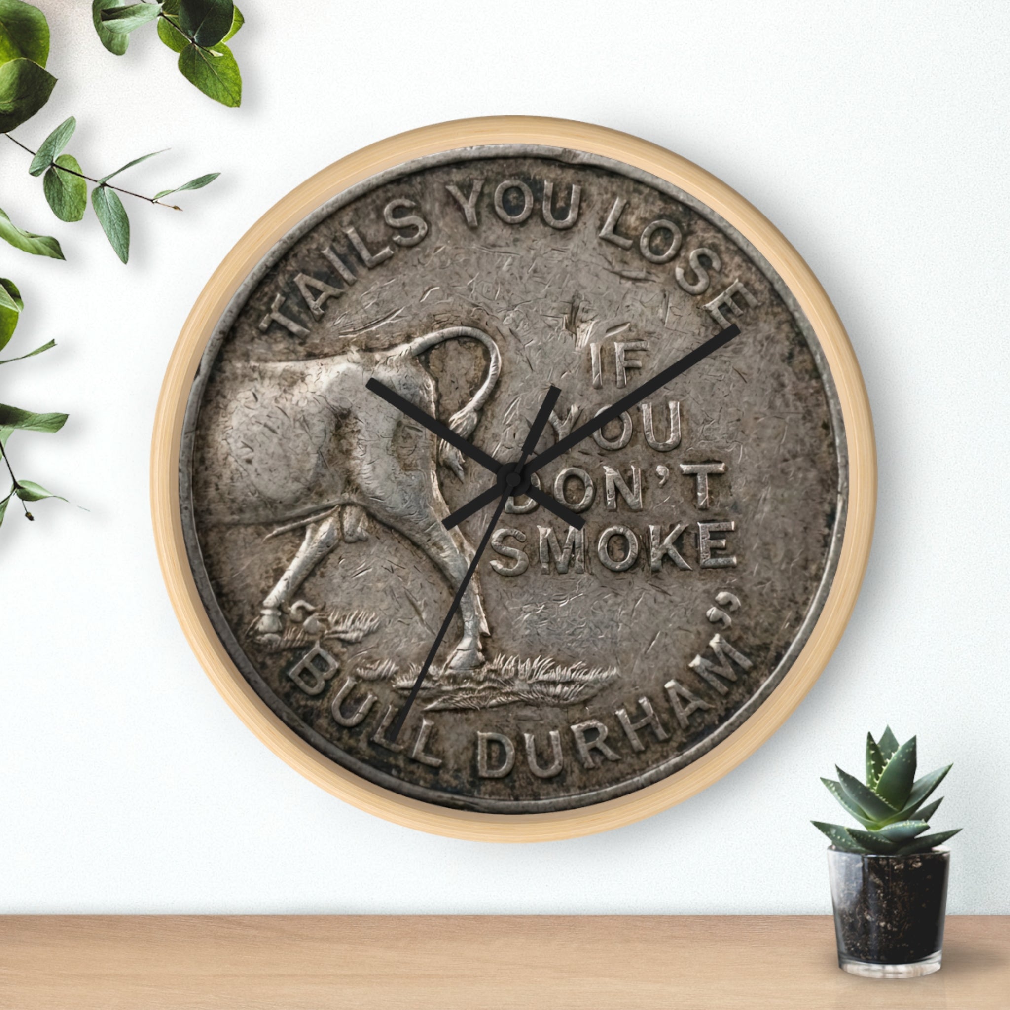 Copy of BCS20 - Bull City Tobacco Vintage Token Clock Lucky Strike "Tails"
