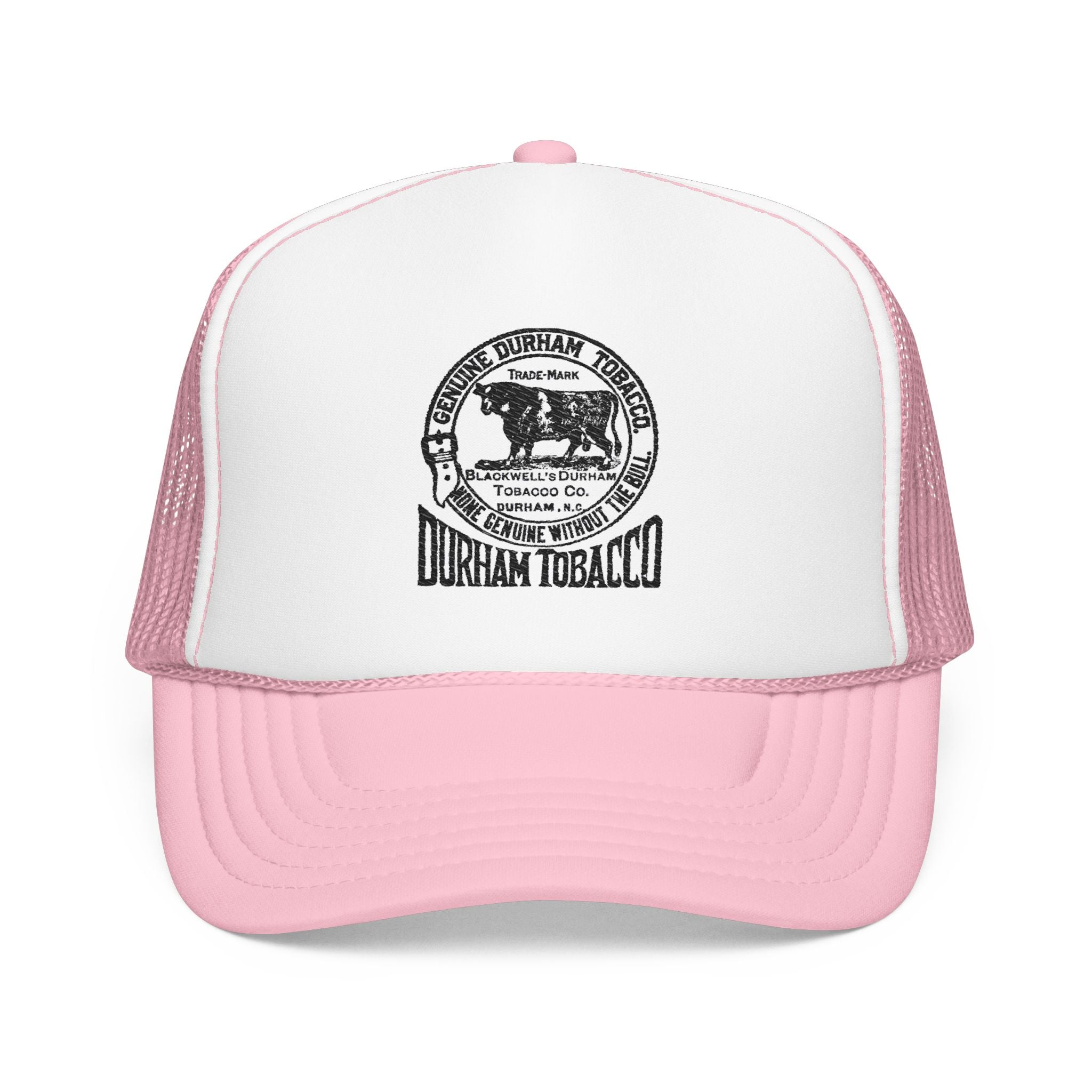 Copy of Copy of Durham Heart Flag - Trucker Hat — Embroidered Foam Mesh Cap