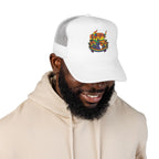 Copy of Durham Heart Flag - Trucker Hat — Embroidered Foam Mesh Cap