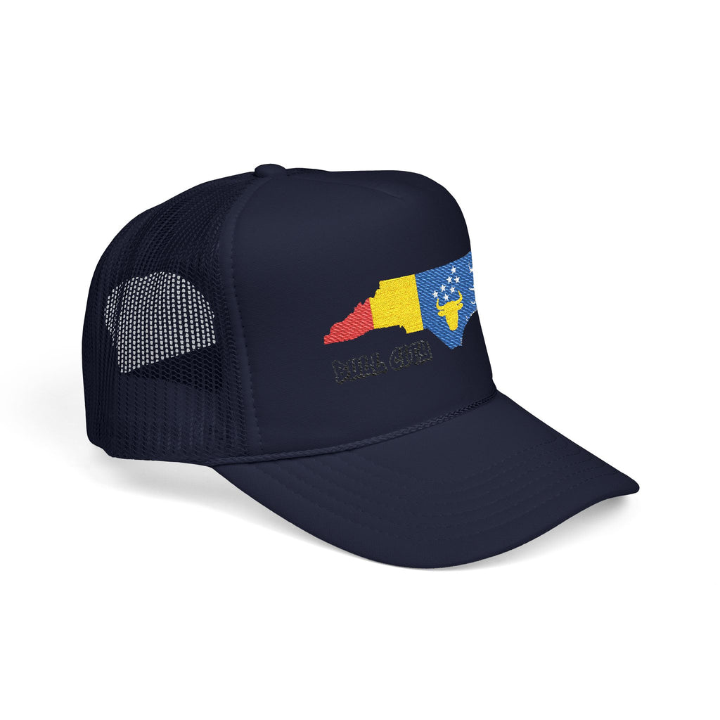 Copy of Copy of Copy of Durham Heart Flag - Trucker Hat — Embroidered Foam Mesh Cap