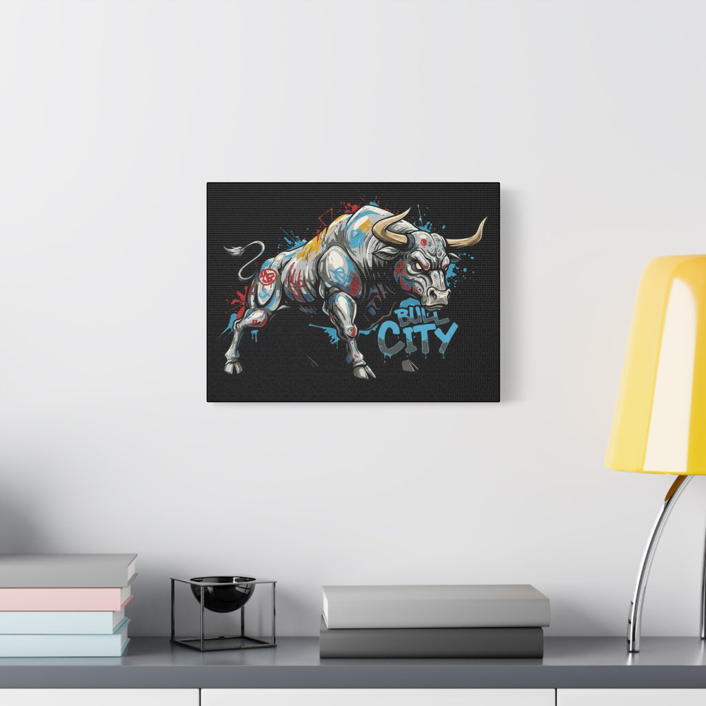 Bull City Vintage 1 - Matte Canvas Wall Art