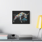 Bull City Vintage 1 - Matte Canvas Wall Art