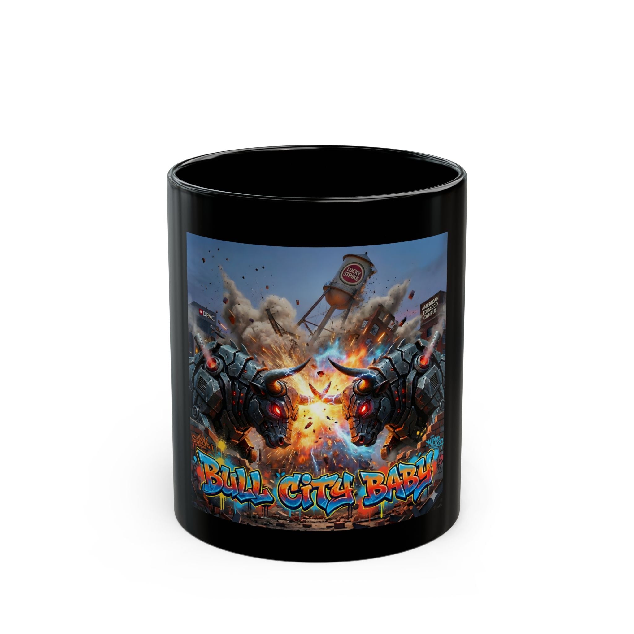 Bull City Baby! Black Mug (11oz, 15oz)