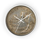 BCS20 - Bull City Tobacco Vintage Token Clock Lucky Strike "Heads"